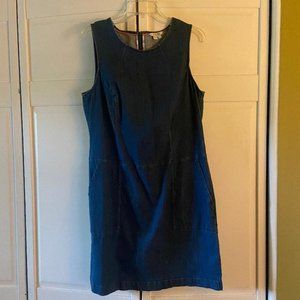 Boden Women's 14R Tamara Denim Sleeveless Shift Dress